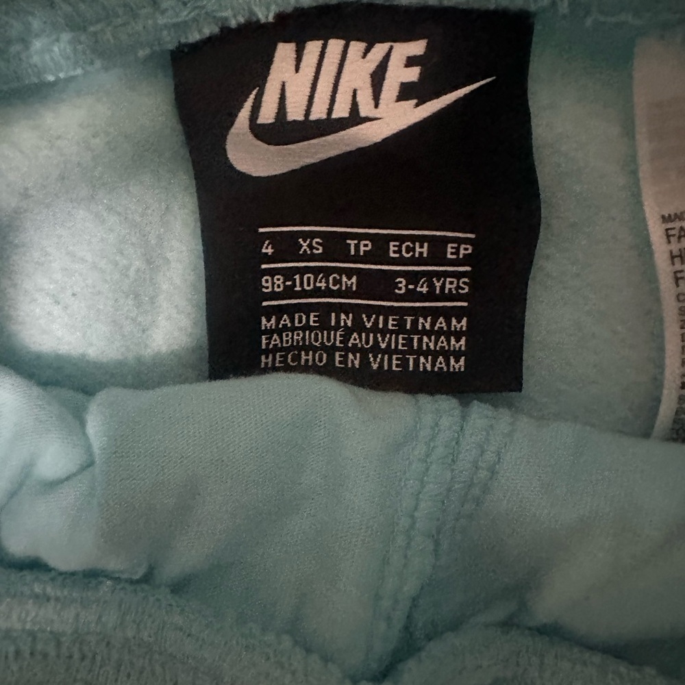 Nike Kids Aqua and Royal Blue Joggers- Girls Size 4 - Picture 5 of 5